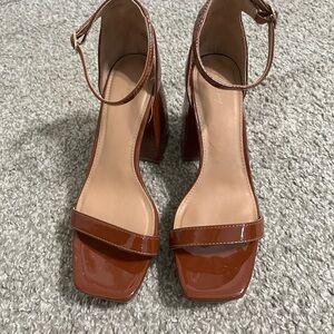 Circus by Sam Edelman Brown Block Heel Sandals